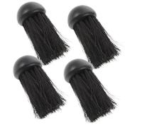 Lurrose 4pcs Fireplace Cleaning Brush Set with Soft Bristles Versatile Kitchen Dust Brush for Ash Removal Compact Lightweight Tool for Fireplace Grill Sofa and Desk Cleaning