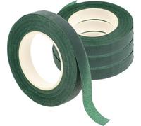 Lurrose 4pcs Green Floral Tape for Bouquet Stem Wraps, Waterproof Flower Arrangement Tape for DIY Crafting and Floral Arranging