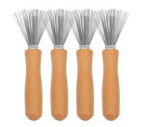 Lurrose 4pcs Hair Brush Cleaning Tool Set with Comb Claw Remover for Hair and Pet Fur, Plastic Rake Cleaner for Hairbrush and Comb Maintenance, Suitable for Home and Salon Use