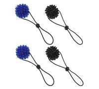 Lurrose 4pcs Hand Finger Strengthener: PVC Grip Strength Trainer Spiky Massage Balls for Fitness Hand Muscle Grip Training Exercise Accessories
