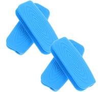Lurrose 4pcs Heat-Resistant Handle Covers Pot Handle Protectors Silicone Anti-Scald Non-Slip Kitchen Tool Accessories for Cast Iron Frying Pans and Stainless Steel Cookware