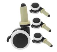 Lurrose 4pcs Heavy Duty Caster Wheels High Chair Wheels for Floors Replacement Chair Caster Plastic Easy Installation Easy Movement for Parents and Baby Random Color