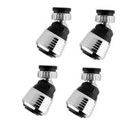 Lurrose 4Pcs Kitchen Faucet Nozzle Copper Filter Head Water Saving Tap Bubbler Connector Abs Rust Resistant for Home Sink with Dual Function Sprayer