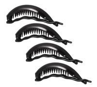Lurrose 4pcs Large Dolphin Banana Claw Hair Clips Plastic Clip Clamp for Thick Hair Convenient to Use and Protect Skin Unique Styling Accessory for Everyday Care