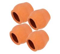Lurrose 4pcs Miniature Plant Nursery Containers Tiny Pottery Pots for Succulents Small Decorative Plants Indoor Outdoor Mini Planters Set for Busy Gardeners