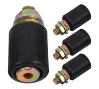 Lurrose 4pcs Nylon Sliding Gate Guiding Wheel Nylon Gate Roller Replacement Parts Reduce Vibration Black for Furniture Yard Sliding Doors 2.55x1.18x1.18in