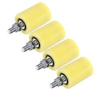 Lurrose 4pcs Nylon Sliding Gate Rollers 50x50mm Guide Rollers for Electric Gates with Pulley Block Wheels Suitable for Sliding Doors and Rolling Tracks