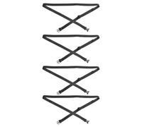 Lurrose 4pcs Outdoor Luggage Tie down Straps Compact and Tear Resistant Utility Belt with Plastic Buckles for Travel and Suitcase Security