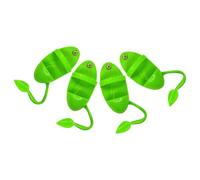 Lurrose 4pcs Parrot Feeding Station Plastic Bird Cage Accessories Hanging Feeder Bowl for Parrots Cuttlefish Holder Perch Feeding Cup for Budgie Parakeet Cage Clips