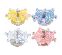 Lurrose 4pcs Parrot Spinner Exercise Toy: Interactive Spinning Toy For Small Birds - Activity For Parakeets Cage Entertainment Supplies