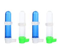 Lurrose 4pcs Plastic Parrot Drinking Fountain Pet Water Bottle Automatic Feeding Bottle for Birds at Home