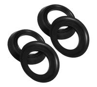 Lurrose 4pcs Rubber Urinal Drain Seal Gasket Replacement with Efficient Drainage and Easy Installation for Commercial Bathroom and Home Use, Black Urinal Drainage Flange Seal