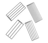 Lurrose 4pcs Ruler for Diamond Art Diamond Craft Ruler Silver