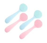 Lurrose 4pcs Silicone Facial Cleansing Brush for Travel, Exfoliating Face Scrubber with Soft Texture to Make Skin Smooth and Delicate, Effective Blackhead Removal Tool
