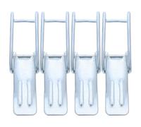 Lurrose 4pcs Spring Toggle Latch Compatible for Attack Vacuum Cleaner, Replacement Bucket Clasp with Dual Fix Holes for Commercial Floor Washing Equipment
