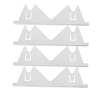 Lurrose 4PCS Stainless Steel Stove Gap Covers Retractable Oven Gap Filler for Seamless Kitchen Aesthetics Easy Installation Versatile Use Home and Commercial Kitchens