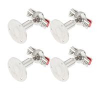 Lurrose 4pcs Stainless Steel Wall Mount Ceiling Mount Pipe Supports - 1/2" Heavy Duty Clamp Bracket - Adjustable 50-95mm Chimney Pipe Holder for Tube Fitting
