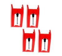 Lurrose 4Pcs Stylus Needles for Phonograph and Voltage Turntable, Easy to Use and Install, Made of Sturdy Plastic and Aluminum, Replacement Needles for Turntable Cartridge