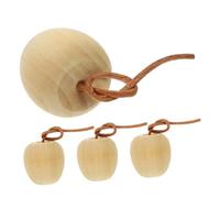 Lurrose 4pcs Unfinished Wood Ornaments DIY Painting Crafts Simulated Fruit Decorations for Home Table Centerpiece Holiday Decor