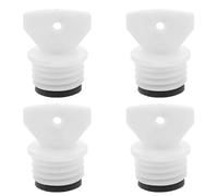 Lurrose 4pcs Universal Hot Water Bottle Replacement Cap 26.5mm with Washer, Leakproof Sealing Plug for Hot Water Bags and Sacks, Sturdy Pp Material Suitable for Office and Traveling Use