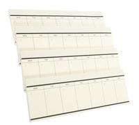 Lurrose 4pcs Weekly Planner Notepads 7.07x2.36x0.39in Tearable Design Impermeable Paper Pads for Daily Plans Practical Simple Style for Forgetful Users