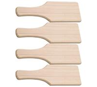 Lurrose 4pcs Wooden Clay Paddle Pottery Tool Set for Clay Making and Ceramic Craft Projects, Portable and Easy to Clean, for Enthusiasts in Schools