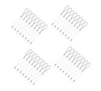 Lurrose 4sets Mobile Phone Lanyard Straps DIY Keychain Accessories for Easy Carrying of Phones USB Drives and Tags Lightweight and Versatile White and Black 200pcs*4