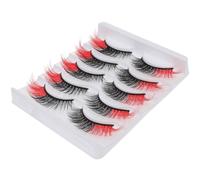 Lurrose 5 Pairs Colored Faux Eyelashes Natural 3d Half Strip False Lashes for Makeup with Soft Lightweight Design, Suitable for Daily Wear and Special Occasions