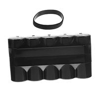 Lurrose 5-Rolls Film Simple Case Plastic Camera Reel Containers Safe Large Capacity Simple Shaped Black Storage Box for Home Supplies