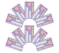 Lurrose 50 Sheets Student Reward Punch Cards with Vibrant Cartoon Designs for Classroom Behaviour Tracking and Positive Behaviour Encouragement, Paper Material Incentive Cards for School