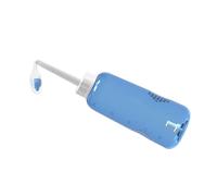 Lurrose 500ml Plastic Nasal Rinse Bottle with One-button Control and Two Nozzles for Adults and Children, Blue Sinus Wash System Suitable for Home Use and Nasal Cleaning
