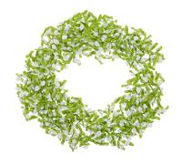 Lurrose 500pcs Handmade Rose Heads Small Fake Flowers for Crafts Satin Ribbon Flower Decorations DIY Garland Wedding Decor Tropical