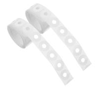 Lurrose 500pcs Self-Stick Reinforcers PVC Hole Protectors Round White Hole Strengthening Labels Easy to Use Repairing Punched for DIY Nail Art