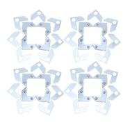 Lurrose 50pcs Aluminium Alloy 90 Degree L Brackets for Picture Frame Corner Support Thickened Design Resisting Daily Wear for Gallery Frame Installation and Wood Canvas Assembly
