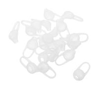 Lurrose 50pcs Earbud Replacement Tips, Ear Bud Cups, Plastic, for In-ear Headphones, Earphones, Sound Isolation, Easy to Install