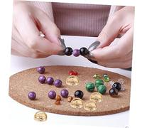 Lurrose 50Pcs Gold Star Spacer Beads for Jewelry Making Bracelet Rings and Necklace DIY Craft Charms Earring Accessories for Beads Jewellery and Macrame Projects