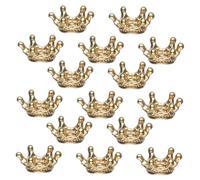 Lurrose 50pcs Large Hole Crown Spacer Beads for Bracelets and Necklaces Zinc Alloy Metal Alloy Charm Beads with Big Hole Design for DIY Jewelry Making Vintage Style Craft Supplies