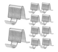 Lurrose 50pcs Metal Cabinet Shelf Support Clips for File Cabinets and Closets Heavy Duty Iron Construction with Anti-Slip Design Adjustable Shelf Pegs for Office and Kitchen Storage