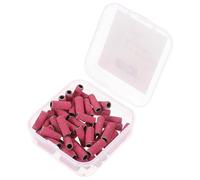 Lurrose 50pcs Mini Nail Sanding Bands 3.1mm Pink 180 Grit Nail Drill Sanding Rings for Manicure and Pedicure Gel Removal