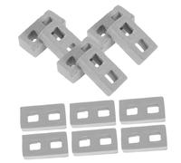 Lurrose 50pcs Miniature Brick Models Realistic Stackable DIY Bricks for Castle House Villa Table Architectural Building for Creative Model