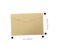 Lurrose 50Pcs Vintage Kraft Wedding Invitation Envelopes with Peel and Seal Adhesive Multi Function Paper Wrapping for Party Cards Greeting Notes Announcements and Personal Mail
