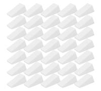 Lurrose 50pcs White Triangular Nr Makeup Sponges Powder Puff Cosmetic Small Wedges Smooth and Simple to Use for Foundation Makeup and Setting Powder