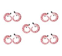 Lurrose 5pairs Devil Horn Hair Clips Gothic Halloween Plastic Hairpins