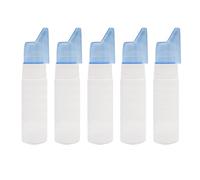 Lurrose 5pcs 70ml Portable Plastic Nasal Spray Bottles Empty Refillable Nose Saline Containers for Travel and Allergy Relief
