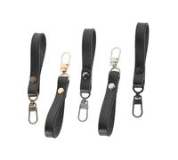 Lurrose 5pcs Black Genuine Leather Double-Layer Zipper Pullers Removable Detachable Zipper Sliders Universal Repair Kit for Coats Shoes Luggage Bag Accessories