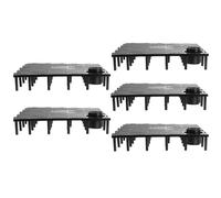 Lurrose 5pcs Black Plastic Isolation Board with Multi-hole Design and Bearing Support for Fish Tank Accessories, Aquarium Filter Plate Suitable under Grit Filters and Aquarium Floor