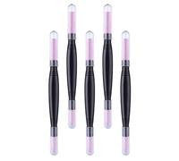 Lurrose 5pcs Double-Headed Manicure Sticks Pumice Stone Pen for Nail Cleaning and Cuticle Removal Sturdy Pp Material Pen Cuticle Remover Trimmer Nail File Suitable for Home Supplies