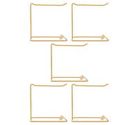 Lurrose 5pcs Elegant Golden Iron Nail Stand Set for Professional Salon Use Manicure Display Stand with Efficient Sample Organization and Simple Maintenance Nail Colour Chart Holder