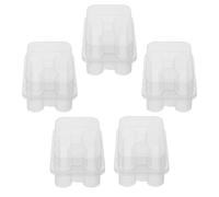 Lurrose 5pcs Insulin Vial Case for Fridge and Travel, 3ml Plastic Insulin Storage Box with Airtight Construction and Easy Open Design, Peptide Vial Organizer for Seniors and Diabetic