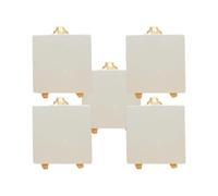 Lurrose 5pcs Mini Easel Wooden Multifunctional Holders Foldable Pine Wood Creative Style White Without Wood Splinter for Art Party and Household Decoration
